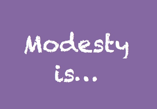 What's in a Word? - Modesty